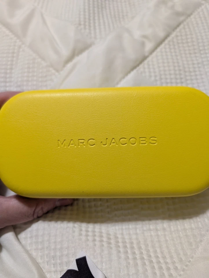Желтый Marc Jacobs очки/солнцезащитные очки жесткий чехол и чистящая ткань - Изображение 3 из 4