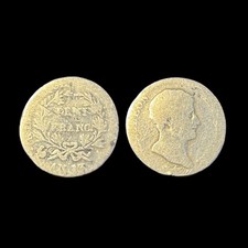 R106 Monnaie Française Napoléon Ier 1/2 demi franc An 13 A Paris Argent Silver