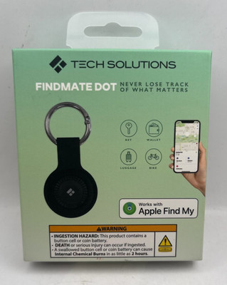 Tech Solutions Findmate Dot Tracker   Works with Apple Find My, Locate Key