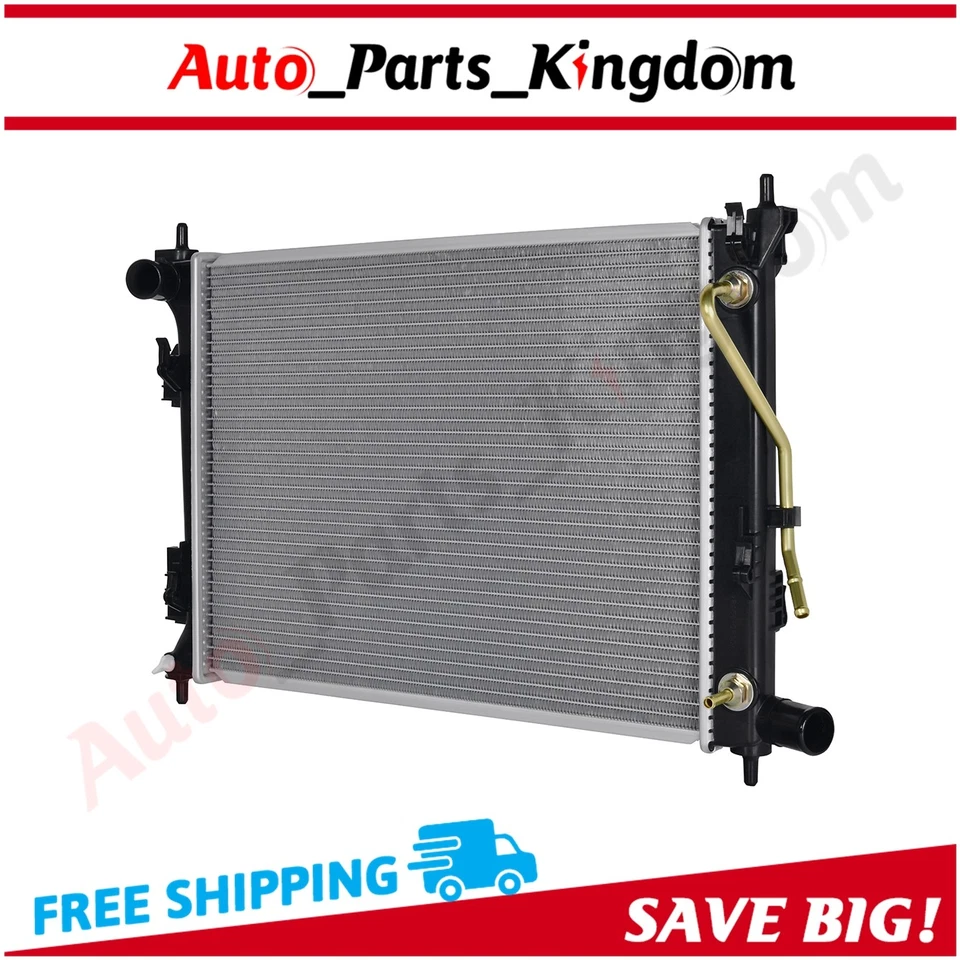 Алюминиевый радиатор для 2012–2017 Hyundai Accent 2012–2017 Kia Rio 1,6 л - Изображение 3 из 4