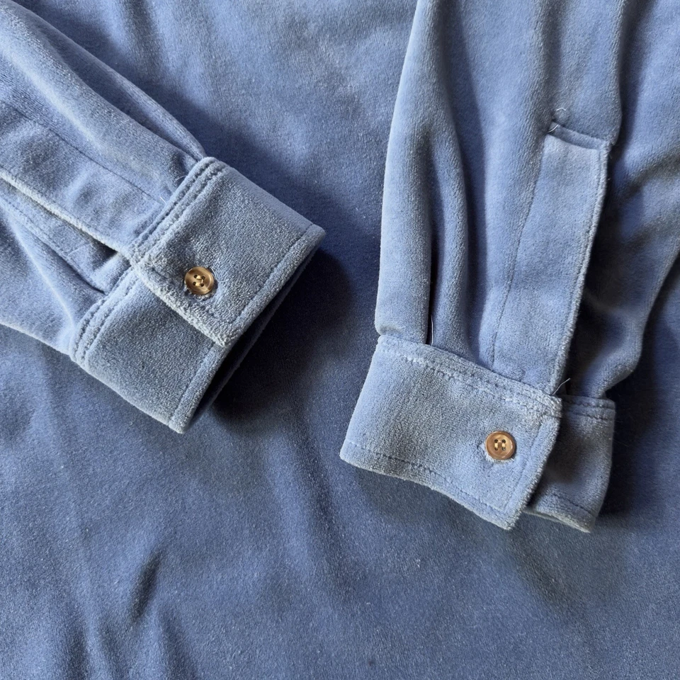 Vintage 80s Shelter Bay Arrow Button-Up Long Sleeve Shirt Men’s Large Tall Blue - Image 3 of 4