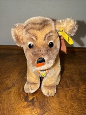Vintage Mohair Steiff Mopsy Dog Germany With Buttons And Tags 5  