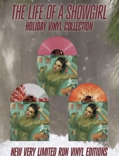 Taylor Swift The Life of A Showgirl Holiday Vinyl Collection Lot of 3 New Sealed