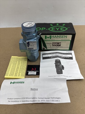 #ad #ad New Hansen H5602R 300 P Pressure Relief Valve Fast Shipping Warranty. $425.00