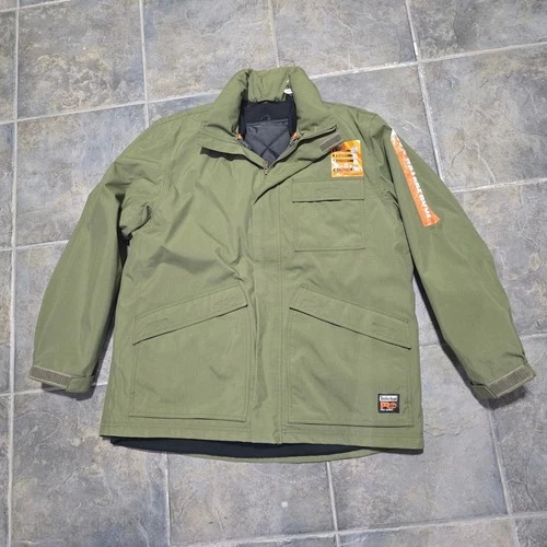 Timberland PRO 4-in-1 System Jacket Mens XL Green Workwear Insulated Reversible video thumbnail