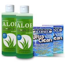 Original Old Style Aloe Toxin Rid Shampoo + Zydot Ultra Clean (2 Set)