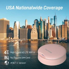 Pink UFO Pocket WiFi: Portable Mobile Hotspot for USA with 1GB Data