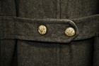 VTG US ARMY WOOL LONG TRENCH COAT,WWII, SIX BUTTONS ON FRONT ARE MISSING — photo 3