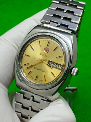 【稼働品】RADO COMPANION AT 腕時計 vintage RADO Companion watch Automatic 17 Jewels LR 2879 Day