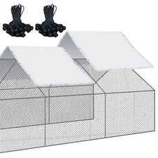 2 Pcs Chicken Coop Cover Waterproof 11.5 x 6.6 ft Chicken Run Cover Coop Tarp