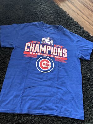 Chicago Cubs MLB 2016 World Series Champs T-Shirt Men Tee