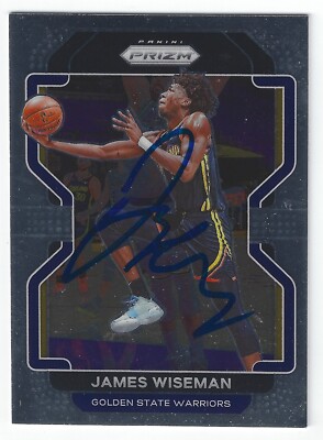 JAMES WISEMAN GOLDEN STATE WARRIORS SIGNED CARD DETROIT PISTONS