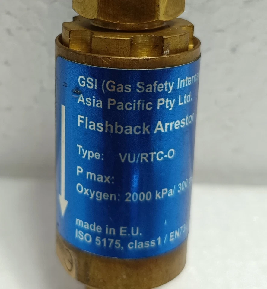Lot of 4 Gsi Gas Safety VU/RTC-0 Flashback Arrestor P Max 2000 Kpa / 300 PSI - Image 2 of 4