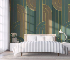 3D Green Yellow ZHU9015 Wallpaper Wall Mural ...
