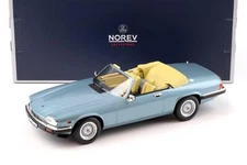 1:18 Norev Jaguar XJ-S 5.3 H.E. Convertible 1988 Light Blue Metallic