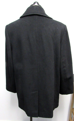 Forecaster of Boston Black Wool Double Breasted Peacoat Women's Size 12 - Picture 5 of 7