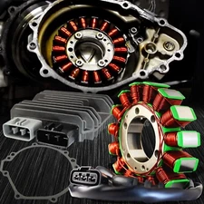 OE Magneto Coil Stator+Voltage Rectifier+Gasket 08-10 Ninja ZX-10R ZX10R ZX1000