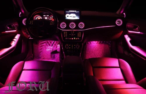 12-Color LED Door Interior Trim Ambient Light For Benz A/CLA/GLA W176 W117 X156 - Picture 7 of 15