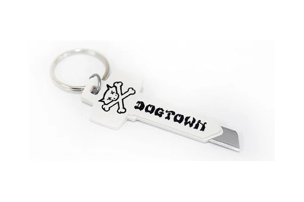 Dogtown Skateboards Utility Knife Razor Blade Keychain