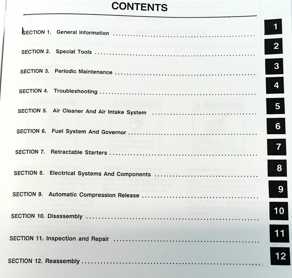 Kohler Engine Service Manual K181 K241 K301 K321 K341 Repair Shop Overhaul Book - Image 2 of 4