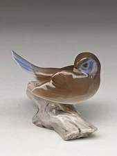 Bing & Grondahl Royal Copenhagen B&G Sleeping Blue Finch Bird Figurine #1771