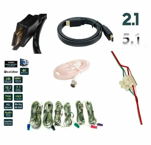 SAMSUNG FM Aerial/Speaker Cable Wire Plug Coupler for HT-J4500 BD Home Cinema