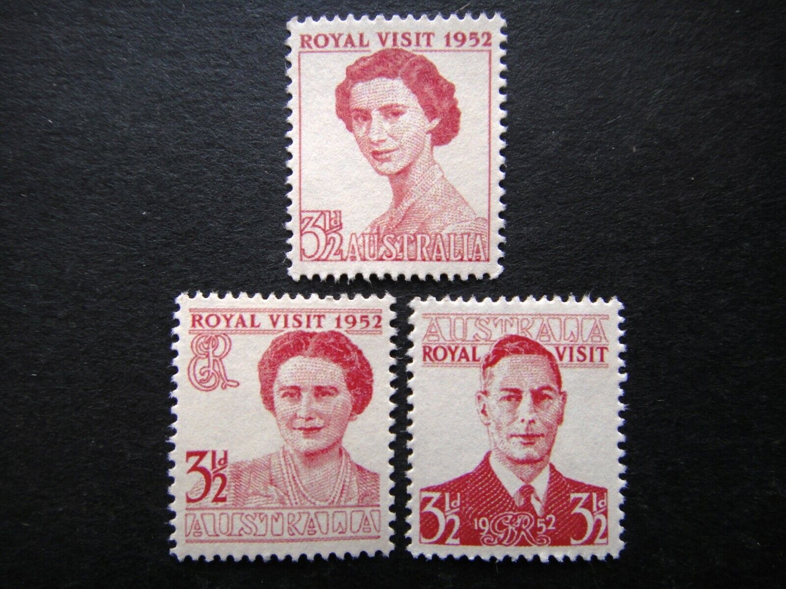 AUSTRALIA 1952 Stamps MNH Unissued 1952 Cancelled Royal Visit Se