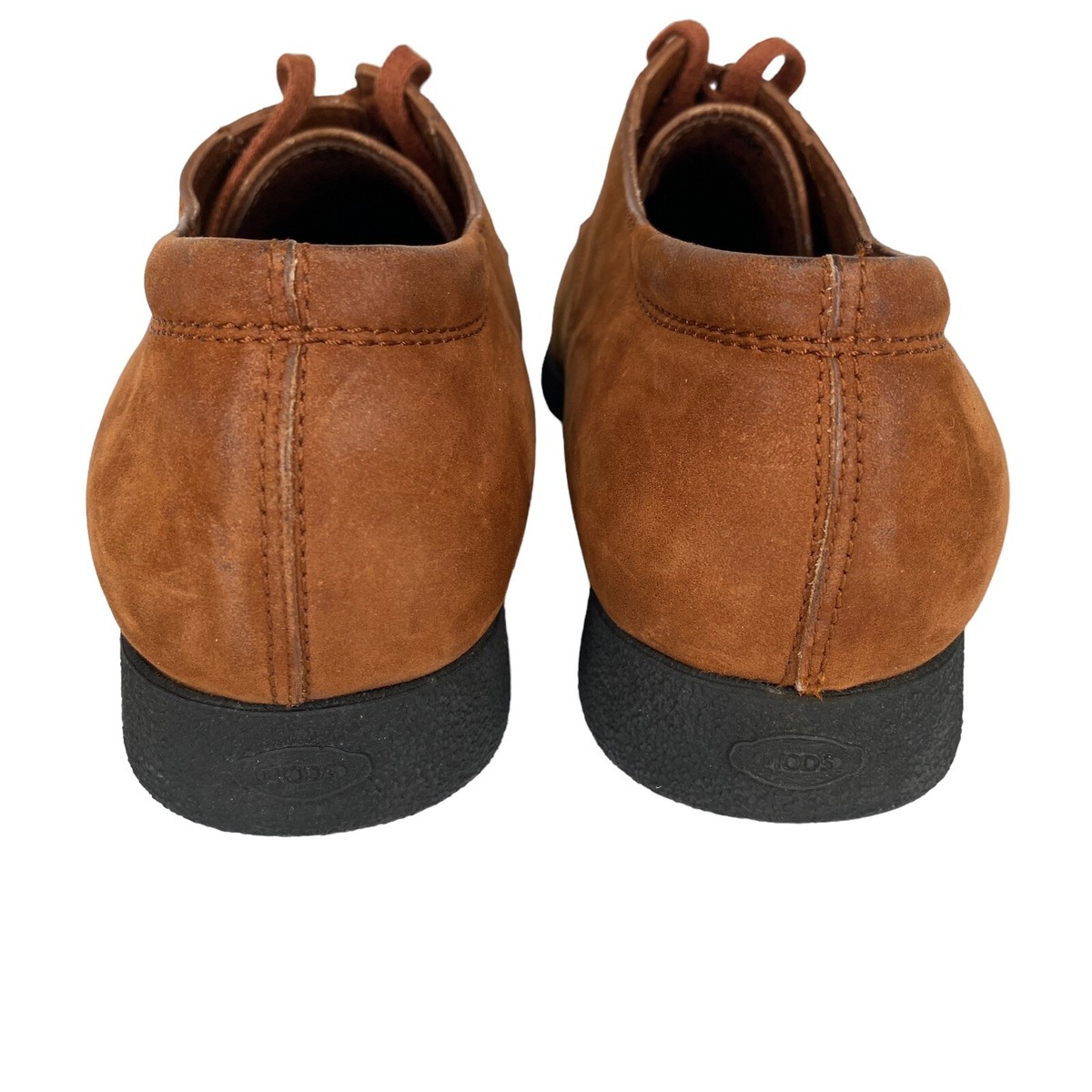 $985 TOD\'S - Cognac Brown Pebble Leather Derby - US 9 (UK8) Tod main image 4