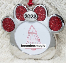   2023 CHRISTMAS TREE ORNAMENT PHOTO PICTURE FRAME PET PAW DOG OR CAT