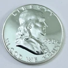 1958 PROOF FRANKLIN HALF DOLLAR 90% SILVER MINT STATE DETAILS #7482