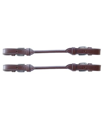 Ponti per pelham in cuoio con fibbie in acciaio inox Tattini 