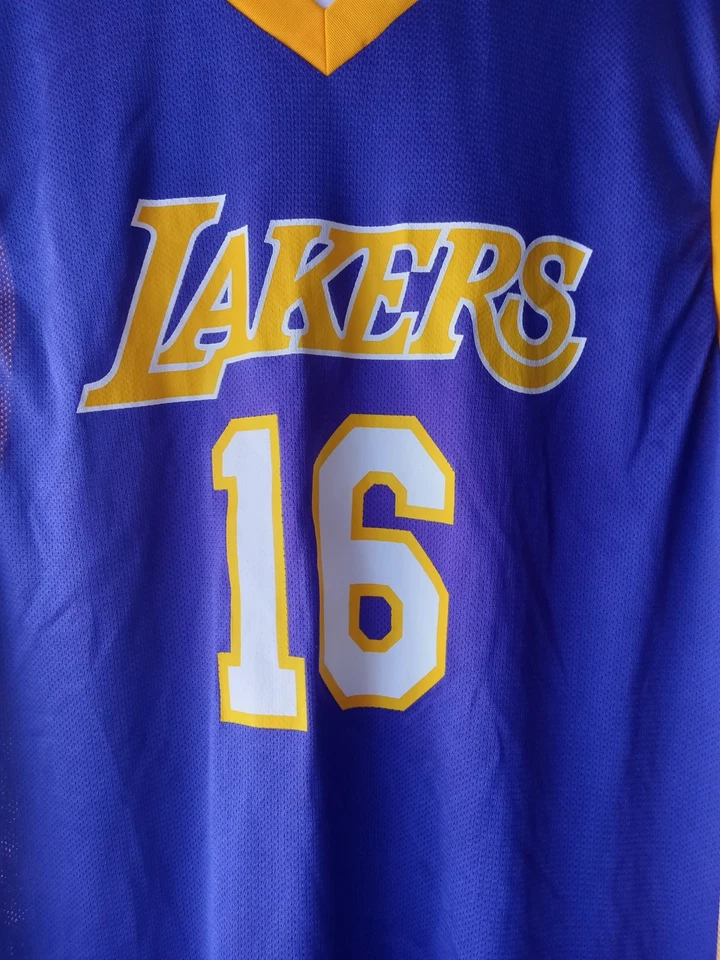 Camiseta vintage de Paul Gasol Lakers talla grande Foto 3 de 4