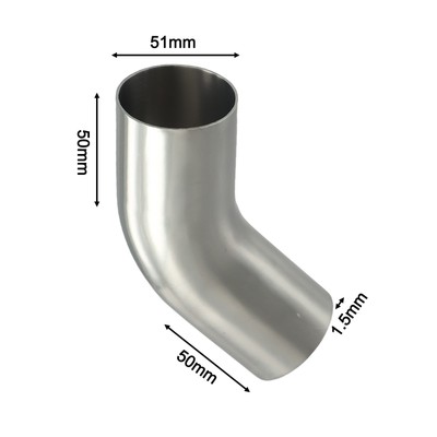 Engineered for Performance Edelstahl 45 Grad Bogen Auspuffrohr