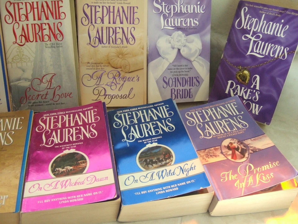 LOT OF 13 STEPHANIE LAURENS  HISTORICAL  ROMANCE NOVELS Mixed Series Paperbacks Foto 4 de 4