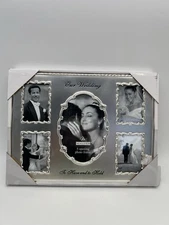 Malden International Designs "Our Wedding" 5 Photo Collage Picture Frame Silver