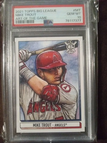 2021 Topps Big League - Art of the Game Mike Trout #ATG-MT SP PSA10