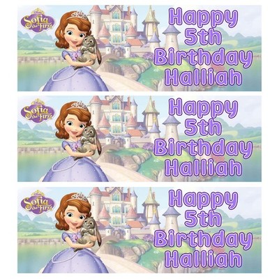 Personalisierte Geburtstagsbanner SOFIA DIE ERSTE - Sofia die 1. Banner - Disney