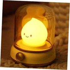 Cute Campfire Nightlight, Rechargeable Night Light with Dimmable, Yellow