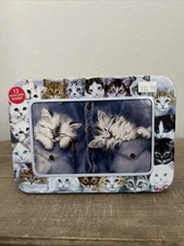 New Tree Free Greetings 12 Cards In Decorative Tin “Sweet Dreams Kittens” Cats