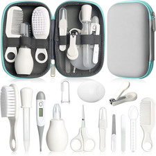 Baby Grooming Kit, Infant Safety Care Set with Hair Brush Comb Nail Clipper N...