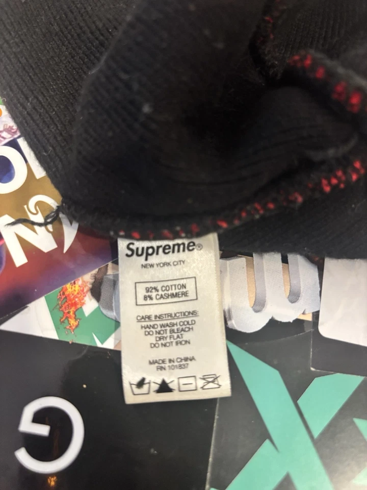 Gorro Supreme Big Logo (F/W20) - FW20BN9 ROJO A CUADROS Foto 3 de 3