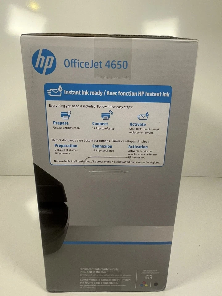 HP OfficeJet 4650 All-in-One Wireless Printer Black F1J03A New Factory Sealed - Image 2 of 4