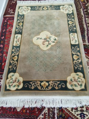 4' x 6' Chinese Art Deco Oriental Rug Full Pile HandMade 100% Wool Pictorial rug