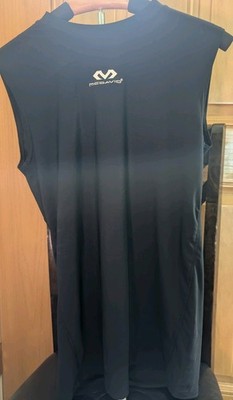 McDavid Compression Sleeveless Shirt Black Men s Medium Athletic Gym Workout