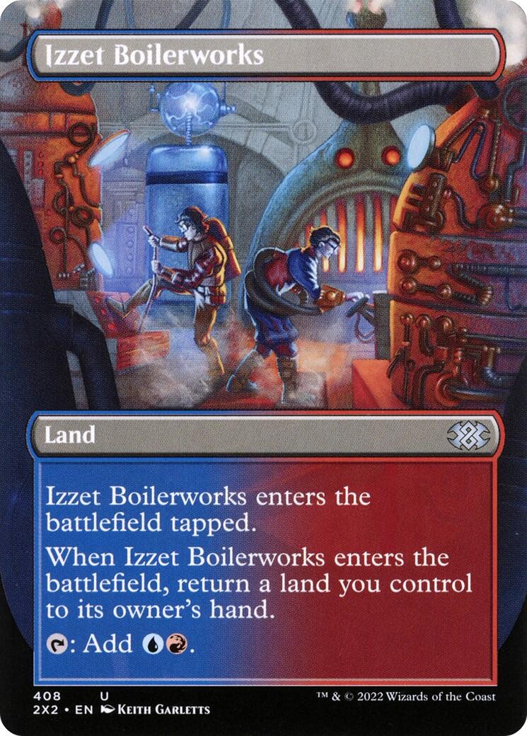 Izzet Boilerworks (Borderless) [Double Masters 2022 - 408] NM