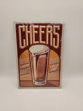 Decor Pub Man Cave Bar Game Room Restaurant Diner Gift Hallmark Card NOS