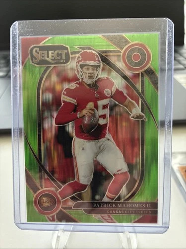 2024 Panini Select - Club Level Patrick Mahomes II #223 Green Shock Prizm /499
