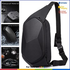 Waterproof Sling Bag Crossbody Backpack for Hiking Cycling Travel 7L Anti-Theft