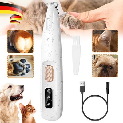 Tierhaarschneider Schermaschine Leise Akku Rasier Trimmer Für Hunde Katze Pfote