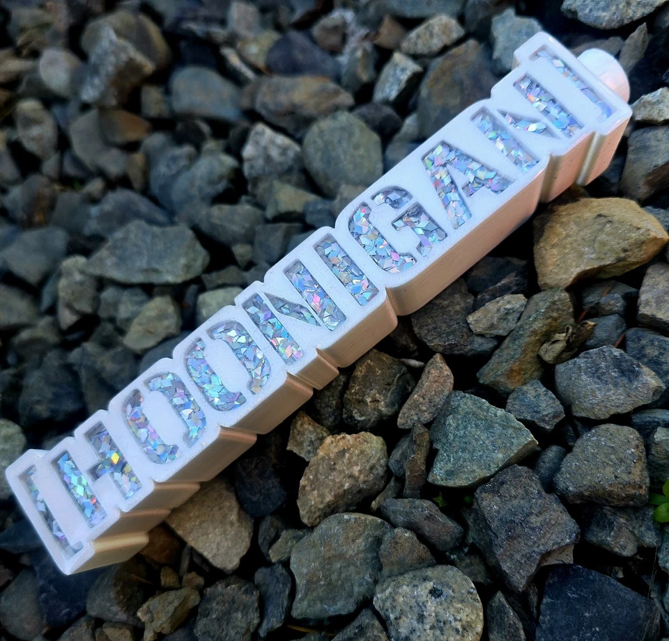 Mango estilo Hoonigan - Perilla de cambio astilla de 7" - Universal - Bloque Ken Foto 3 de 4